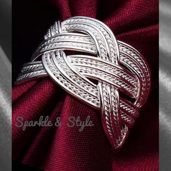 ✨ Sterling silver basket weave ring ✨ - Picture 2 of 5